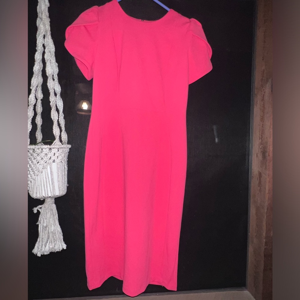 Beautiful coral calvin klein dress size 6  midi